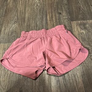 Lululemon Athletica Pink “Track That” Athletic Shorts